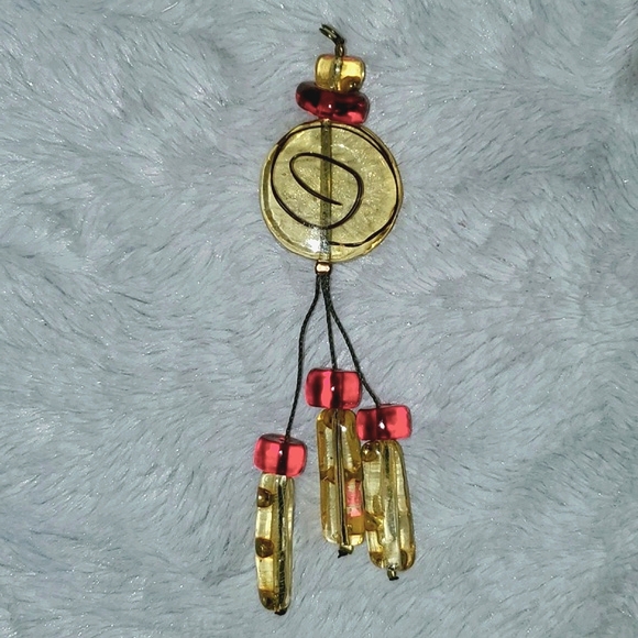 Art to Wear Wire and Bead Pendant - Picture 8 of 8